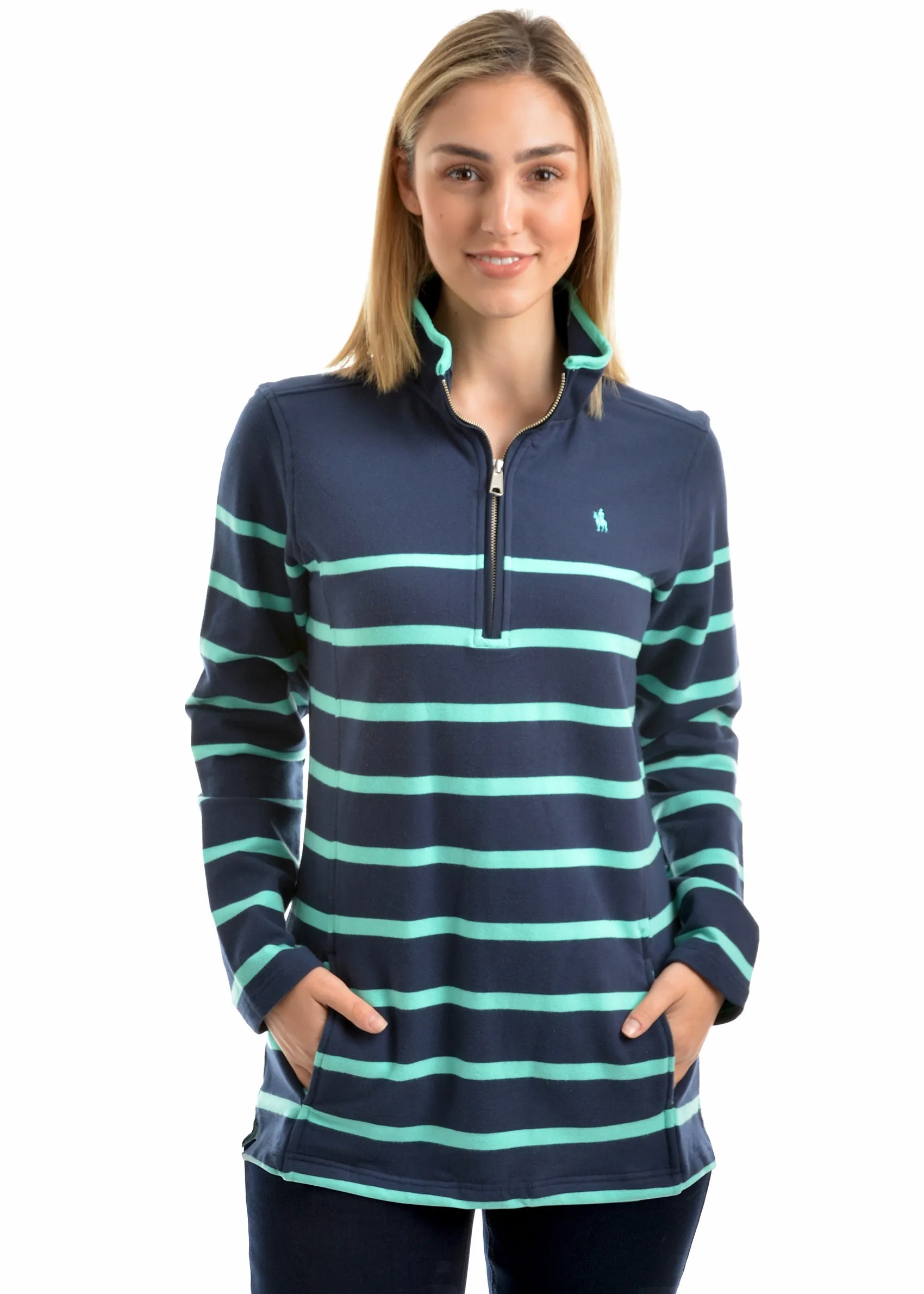 Women's Thomas Cook Womens Camilla Stripe 1/4 Zip Neck Rugby